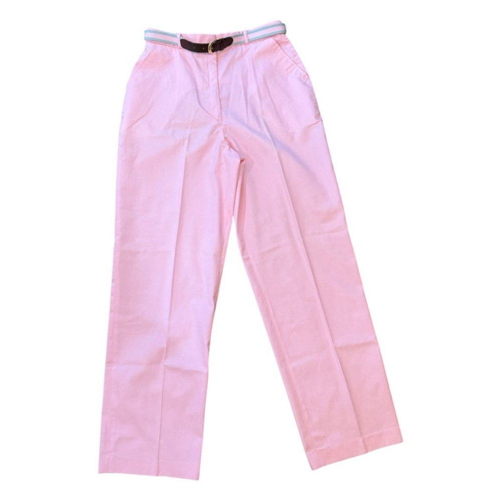 VTG 1980s Astor One Size 16 Women’s Pleated Pink Dress Pants & Striped Belt NWT